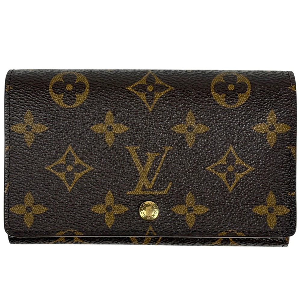 Louis Vuitton Portefeuille Tresor Bi fold Wallet Monogram Brown
